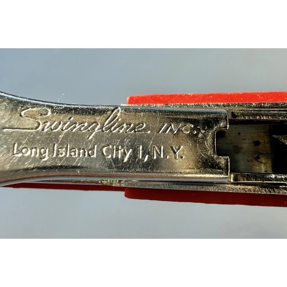 Vintage Swingline TOT 50 Red MINI Stapler Kit with Original Staples Made in USA